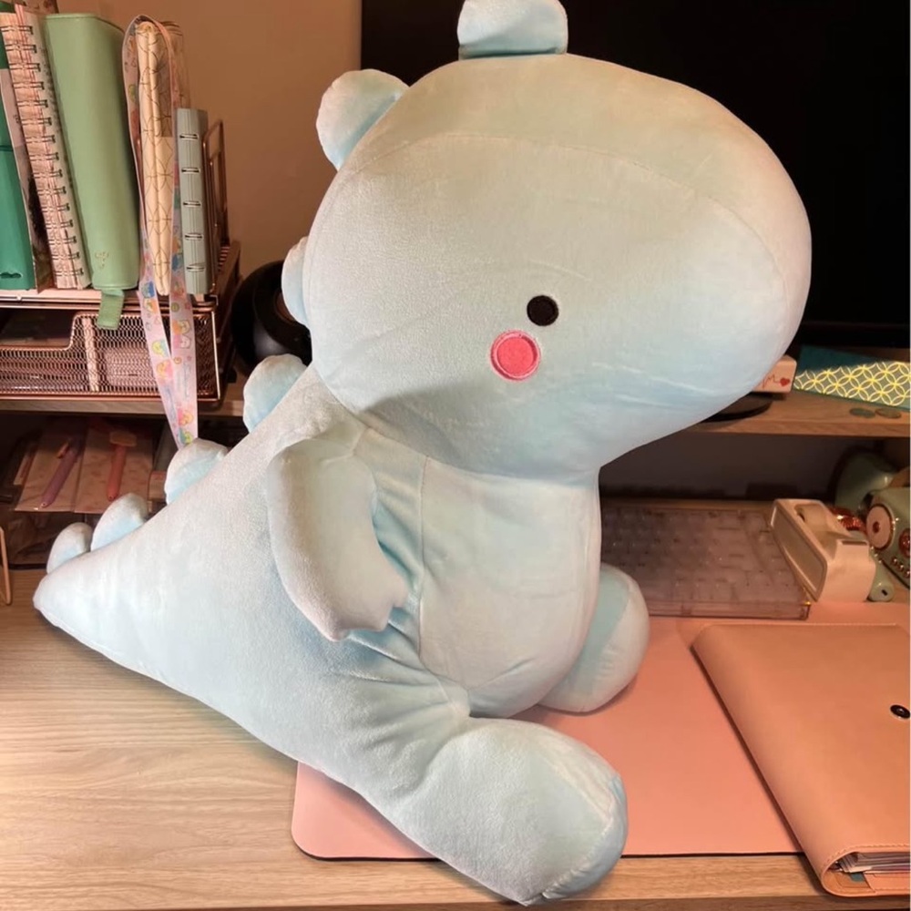 Cute Blue Dinosaur Plush Toy